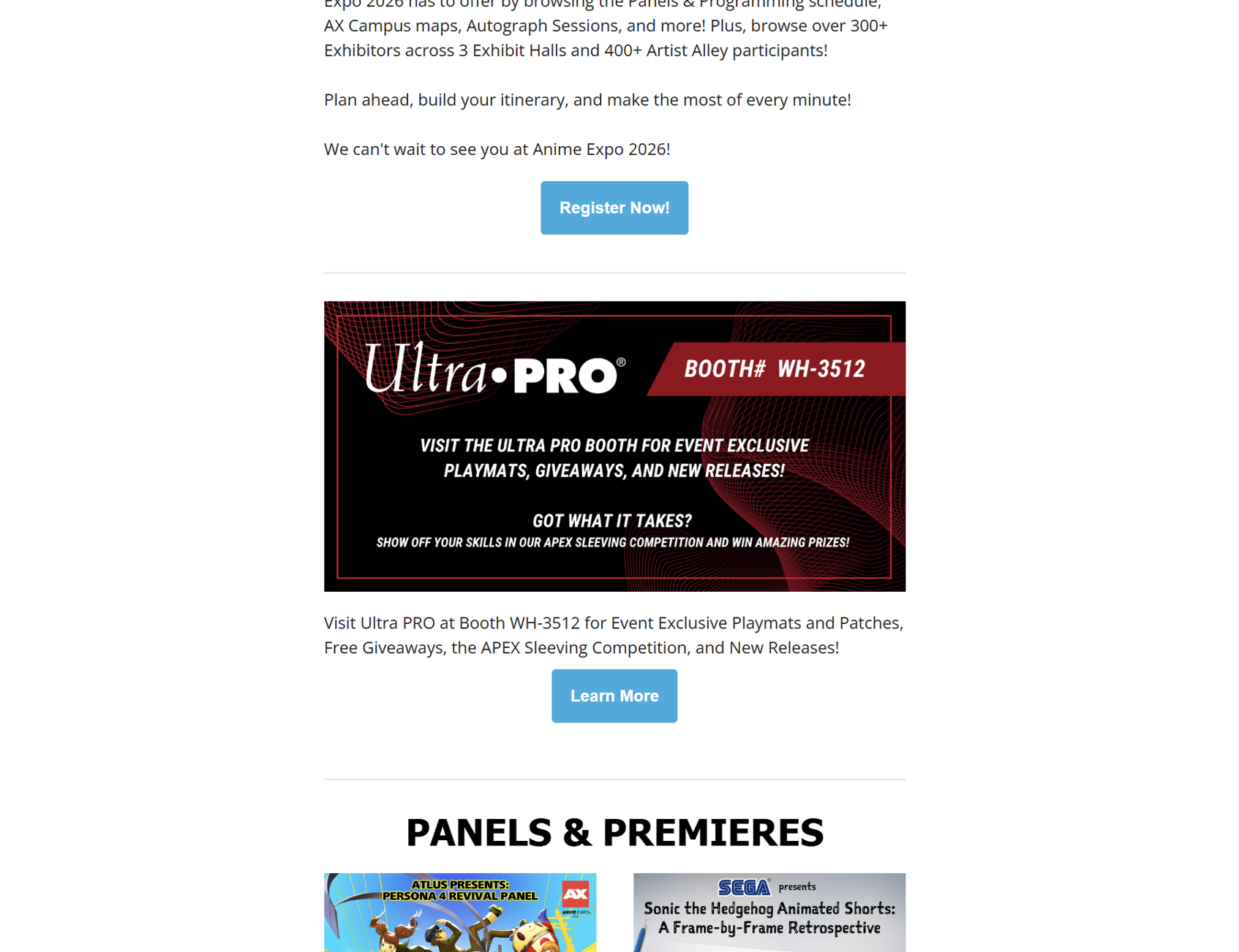 AX2026 – Email Newsletter Banner